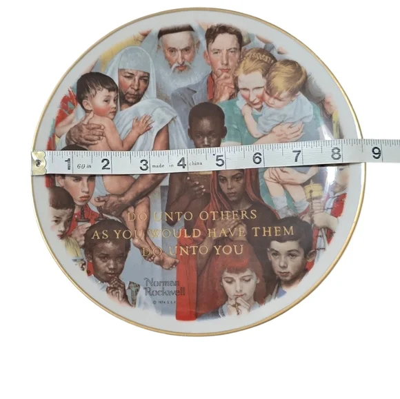 Norman Rockwell The Golden Rule Decorative Plate Collection - Picture 3 of 4